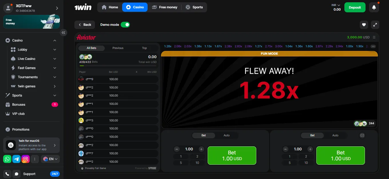 Play 1Win Aviator: The Most Popular Crash Game